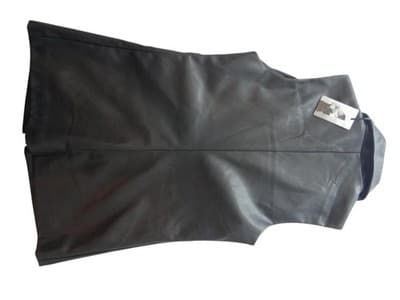 Sincerely Jules Women's Sleeveless Faux Leather Vest - Stylish & Chic - Thumbnail 2