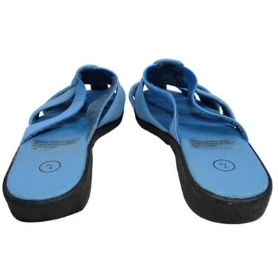 New DeadStock Womens Light Blue Gladiator Style Comfort Slides Sandals Size 7M - Thumbnail 4