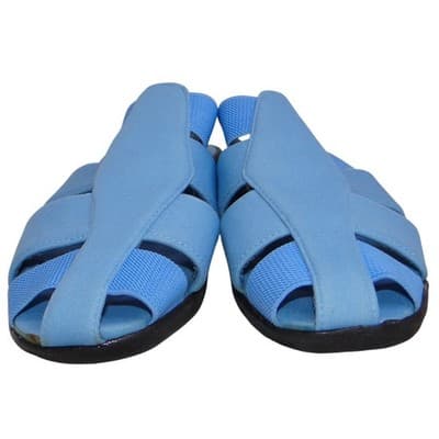 New DeadStock Womens Light Blue Gladiator Style Comfort Slides Sandals Size 7M - Thumbnail 3