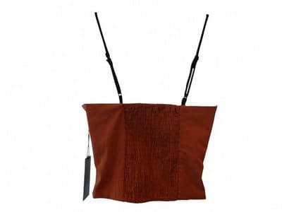 Stylish IRIS Crop Top - Brown and Black - Thumbnail 3