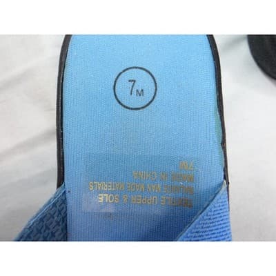 New DeadStock Womens Light Blue Gladiator Style Comfort Slides Sandals Size 7M - Thumbnail 5