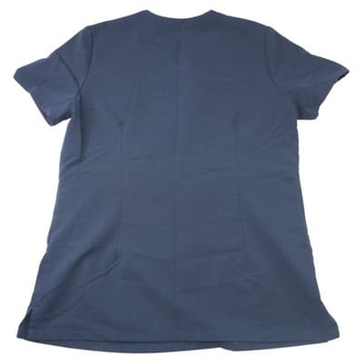 FIGS Technical Collection Navy Blue V-Neck Scrub Top Womens XS Chest Pocket - Thumbnail 6