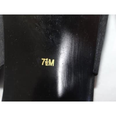 VTG Valerie Stevens Women Black Slingback Square Toe Block Heel w orig box 7.5M - Thumbnail 7