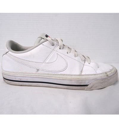 Nike Sport Shoes DH3161 101 White Lace Up Sneakers Youth Size 6.5 - Thumbnail 4