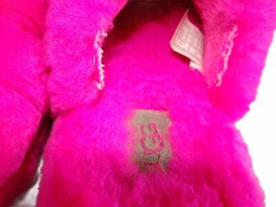 UGG Girl's Cozy Fuzzy Pink Slippers - ALTERED - Thumbnail 6