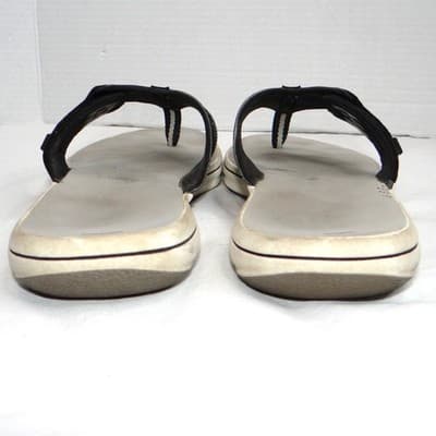 Clarks Womens Flip Flop Sandals Black White Comfort Thong Size 10 - Thumbnail 5