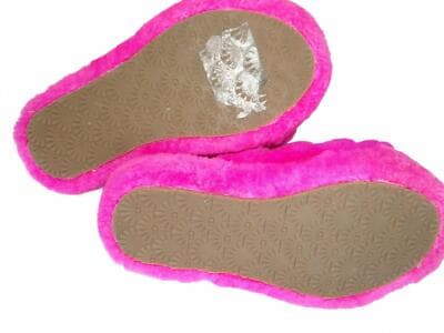 UGG Girl's Cozy Fuzzy Pink Slippers - ALTERED - Thumbnail 8