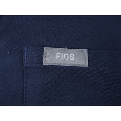 FIGS Technical Collection Navy Blue V-Neck Scrub Top Womens XS Chest Pocket - Thumbnail 4