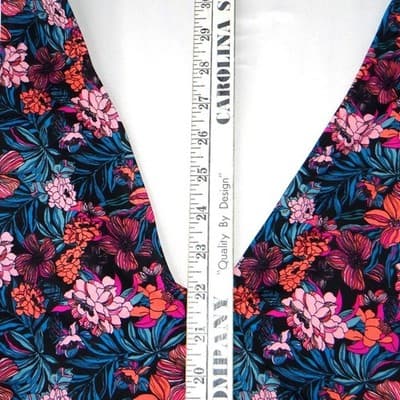 Venus Womens Floral V-Neck One Piece Swimsuit Multicolor Ruched Size 16 - Thumbnail 4