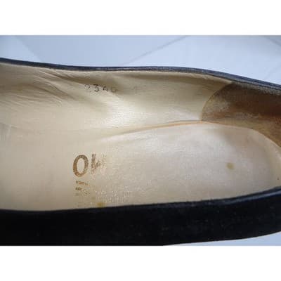 Black Suede Pumps Classic Pointed Toe High Heel Shoes Size 9AA - Thumbnail 7