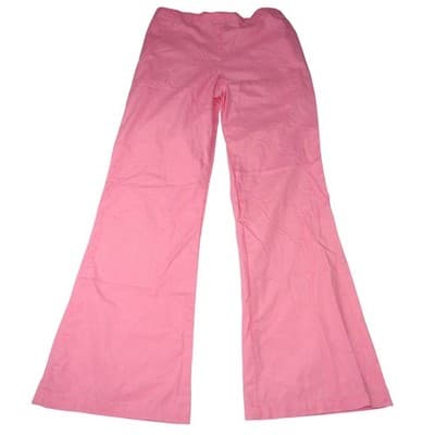 Malibu Doc Pink Wide Leg Scrub Pants Women TXS Elastic Waist Flare Tall