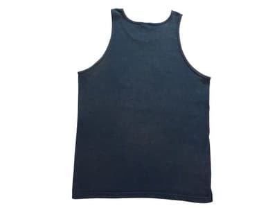 Vintage Mens Navy Blue Volleyball Graphic Tank Top Sleeveless Shirt L - Thumbnail 2