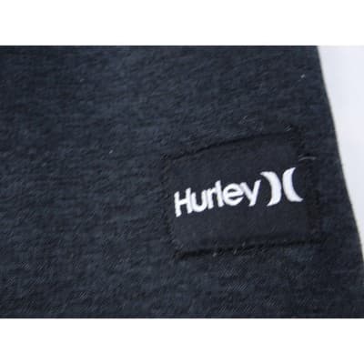 Hurley Black Jogger Sweatpants Athletic Lounge Drawstring Zipper Pockets Size L - Thumbnail 4