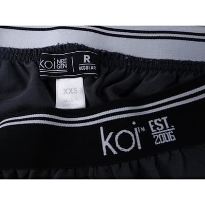 Koi Next Gen Womens XXS Regular Grey Scrub Pants Elastic Waist Cargo Pockets - Thumbnail 2