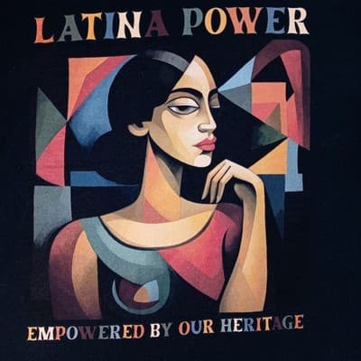 Latina Power Empowered By Our Heritage Graphic Tee XL - Thumbnail 2