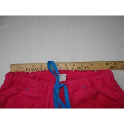 Hot Pink Scrub Pants Women's Cargo Pockets Drawstring Waist - Thumbnail 9