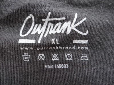Outrank Black Graphic T-Shirt Men's XL - Thumbnail 3