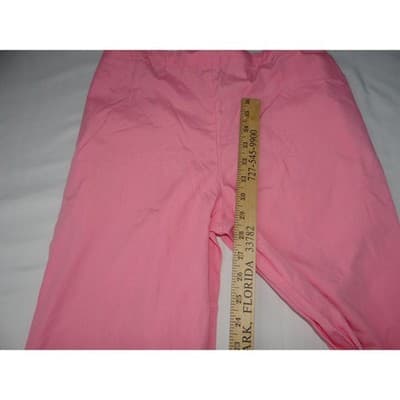 Malibu Doc Pink Wide Leg Scrub Pants Women TXS Elastic Waist Flare Tall - Thumbnail 4