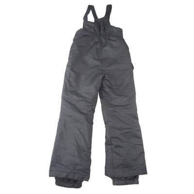 Swiss Tech Black Insulated Snow Bibs Girls Size L 10-12 Ski Overalls Pants - Thumbnail 3