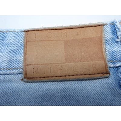 Vintage Y2K Tommy Hilfiger Light Wash Denim High Waisted Shorts Womens Size 8 - Thumbnail 6