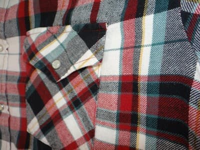 Plains Western Wear Plaid Button-Up Shirt Size Large - Thumbnail 3