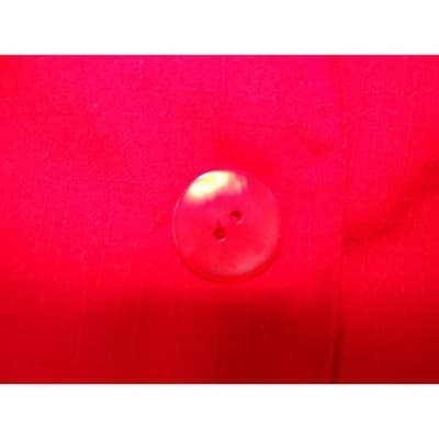 ALICE STUART Red Textured Blazer Jacket Button Front Women's Large - Thumbnail 4