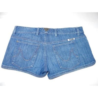 Y2K Vintage Roxy Womens Denim Shorts Blue Zip Pockets Size 9 - Thumbnail 6