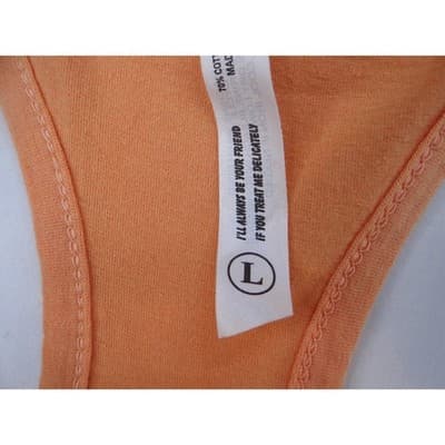 Ocean City Bike Week 2018 Orange Tank Top Women's Large Racerback Graphic Tee - Thumbnail 2