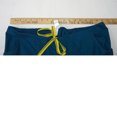 Wink Unisex Scrub Pants Navy Blue XL Flare Leg Drawstring Pockets - Thumbnail 6