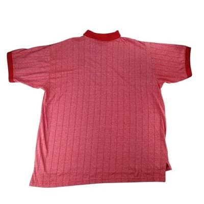 Dynasty Mens Tampa Bay Buccaneers Polo Shirt XL Red Striped Embroidered Logo - Thumbnail 4