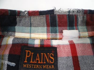 Plains Western Wear Plaid Button-Up Shirt Size Large - Thumbnail 7