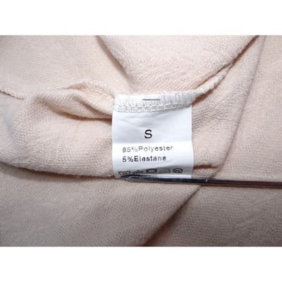 Womens Long Sleeve Textured Knit Mini Dress Cream S - Thumbnail 2