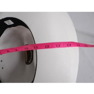 Smithbilt White Straw Cowboy Hat Cattleman Crease Wide Brim Western Hat 2182 - Thumbnail 12