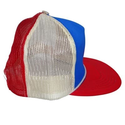 Vintage Mickey Mouse Trucker Hat Blue Red Mesh Disney Snapback Cap - Thumbnail 7
