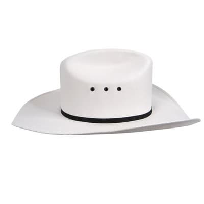 Smithbilt White Straw Cowboy Hat Cattleman Crease Wide Brim Western Hat 2182 - Thumbnail 4