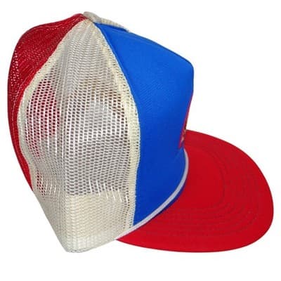 Vintage Mickey Mouse Trucker Hat Blue Red Mesh Disney Snapback Cap - Thumbnail 5