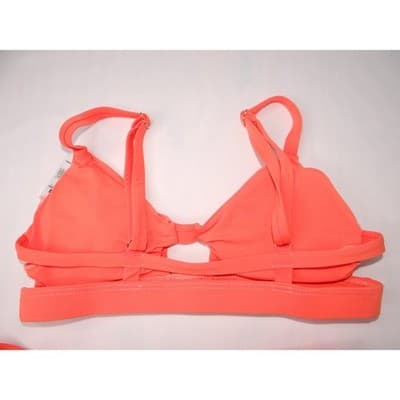 TiniBikini Coral Cutout Triangle Bikini Swimsuit Set Women Size S - Thumbnail 5