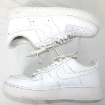 Nike Air Force 1 Low 07 Mens Shoes Triple White CW2288-111 Size 8.5 - Thumbnail 2