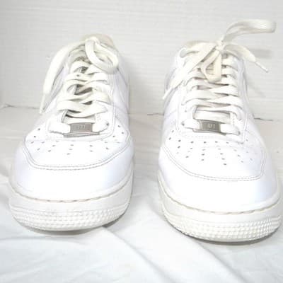 Nike Air Force 1 Low 07 Mens Shoes Triple White CW2288-111 Size 8.5 - Thumbnail 4