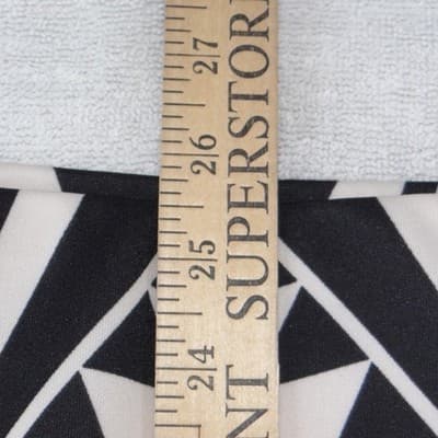 By & By Womens Black Cream Geometric Tribal Print Midi Pencil Skirt Size M - Thumbnail 5