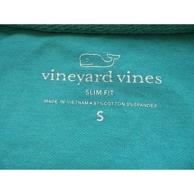 Vineyard Vines Slim Fit Polo - Aqua Blue - Size S - Thumbnail 4