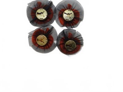 Set of 4 Halloween Pumpkin Button Covers - Thumbnail 4