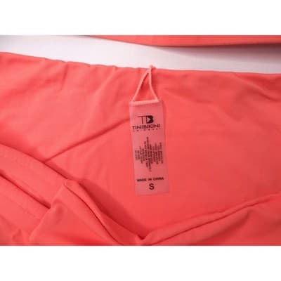 TiniBikini Coral Cutout Triangle Bikini Swimsuit Set Women Size S - Thumbnail 7