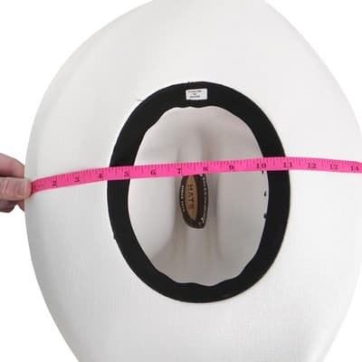 Smithbilt White Straw Cowboy Hat Cattleman Crease Wide Brim Western Hat 2182 - Thumbnail 11