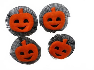 Set of 4 Halloween Pumpkin Button Covers - Thumbnail 2