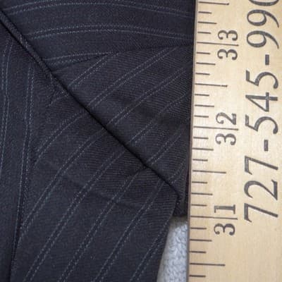 Worthington Modern Fit Pinstripe Wide Leg Work Dress Pants Black Grey Women Sz 6 - Thumbnail 5