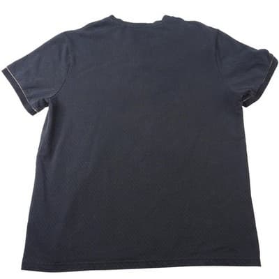 GUESS Black Textured Henly T Shirt Mens XL - Thumbnail 3