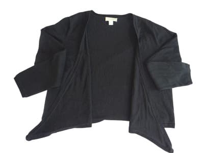 Appleseed's Women's Black Cardigan Sweater - Size L - Thumbnail 2
