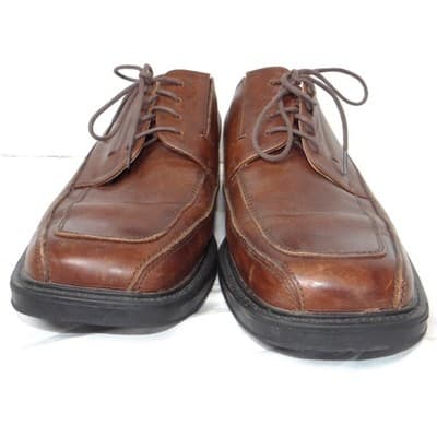 Dockers Mens Brown Leather Square Toe All Motion Comfort Oxford Shoes 9M - Thumbnail 4