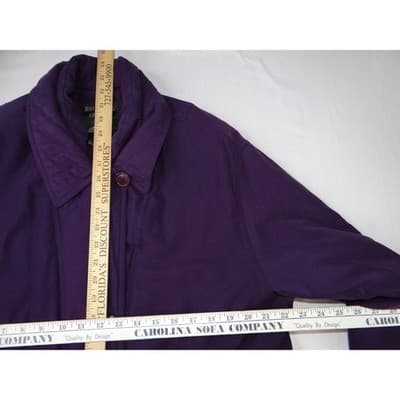 Bromley Sport Womens Purple Quilted Lined Jacket Size L Thermoloft Winter Coat - Thumbnail 5